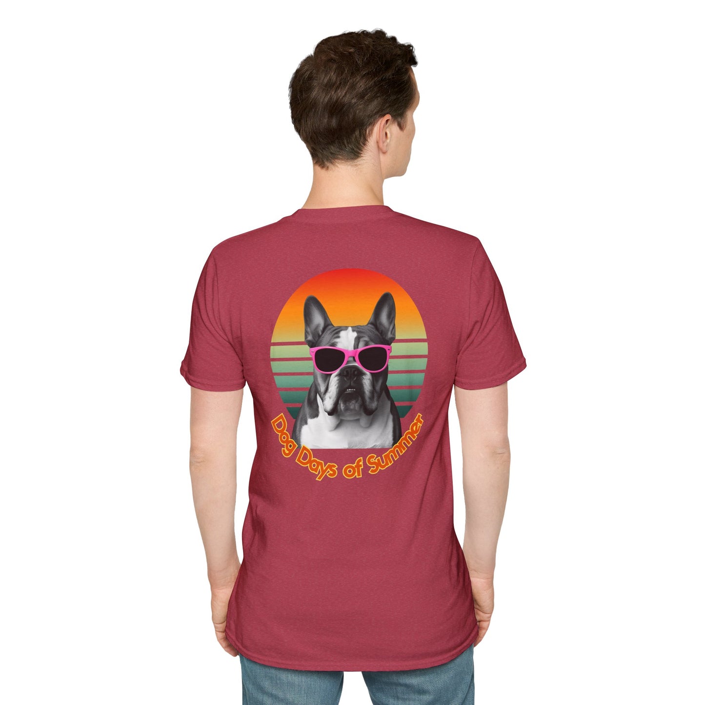 Bulldog, Dog Days of Summer T-Shirt, Summer Tee, Dog Lover Gift, Funny Dog Shirt, Pets Apparel, Summer Outfit, Casual Wear