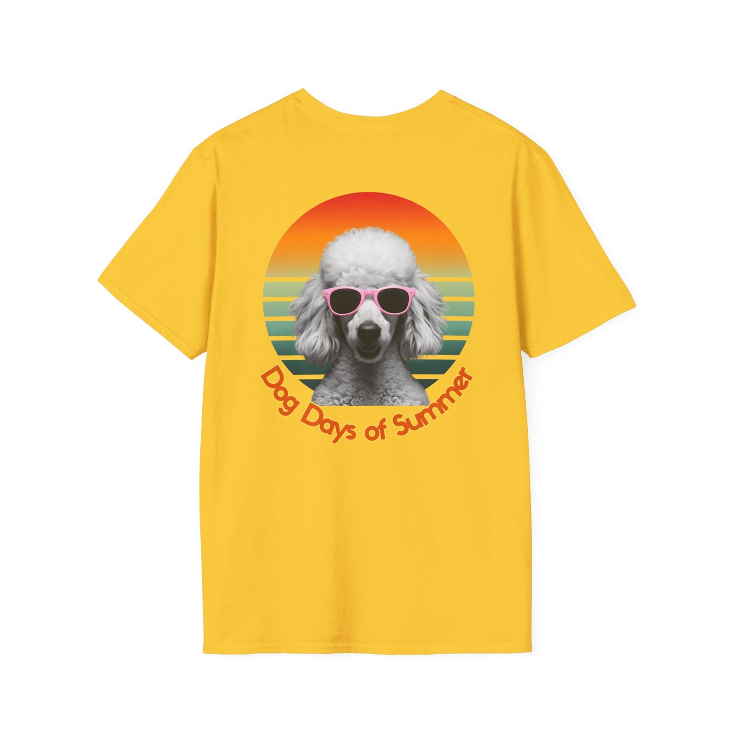 Poodle, Dog Days of Summer T-Shirt, Unisex Tee for Dog Lovers, Summer Vibe Shirt, Casual Wear, Pet Owner Gift, Comfortable Summer Apparel