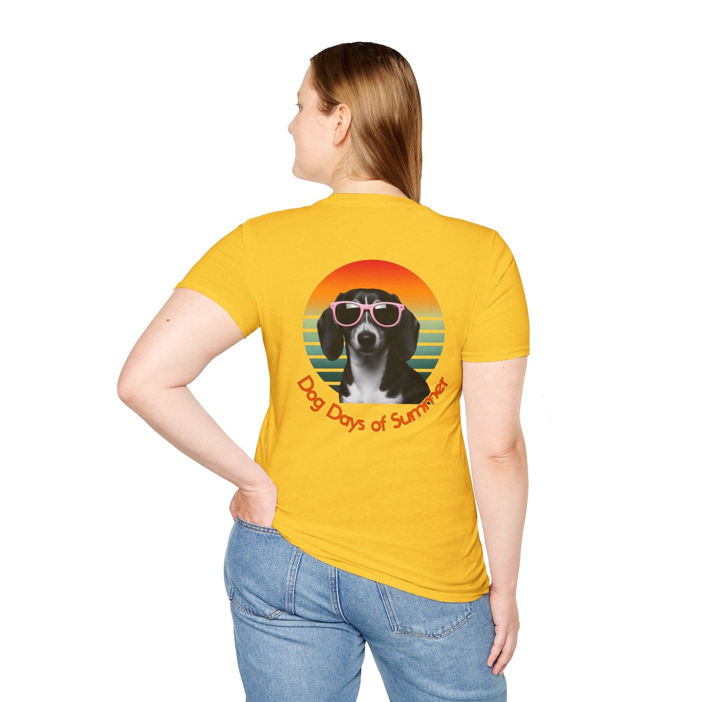 Dachshund, Summer Dog Days Unisex T-Shirt, Pet Lover Gift, Cute Dog T-Shirt, Summer Vibe Apparel, Fun Outdoor Shirt