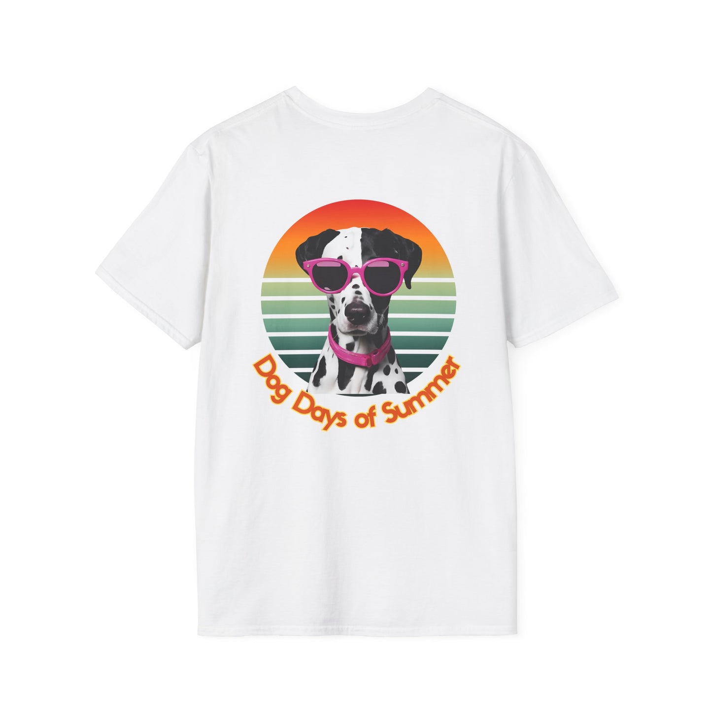 Dalmatian, Dog Days of Summer T-Shirt, Unisex Summer Tee, Pet Lover Gift, Casual Wear, Beach Vibes, Fun Dog Graphic Tee