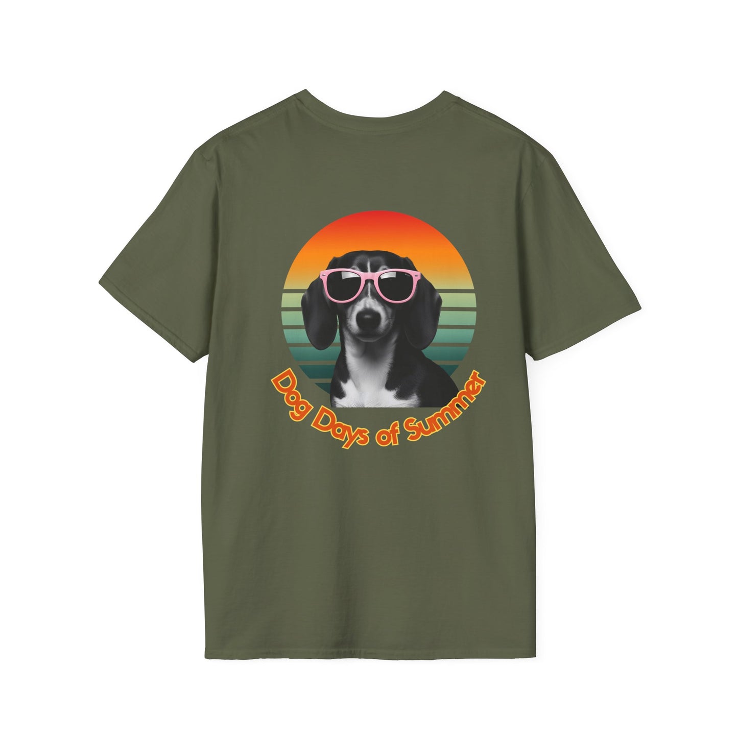 Dachshund, Summer Dog Days Unisex T-Shirt, Pet Lover Gift, Cute Dog T-Shirt, Summer Vibe Apparel, Fun Outdoor Shirt