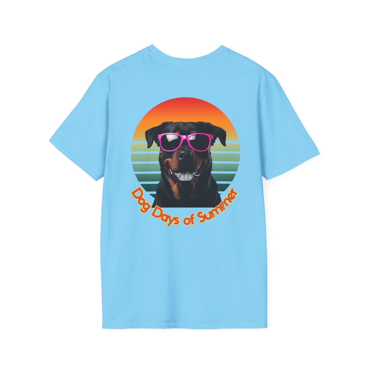 Rottweiler, Dog Days of Summer Unisex T-Shirt, Cute Pet Shirt, Summer Tee, Dog Lover Gift, Fun and Relaxed Style, Graphic Tee