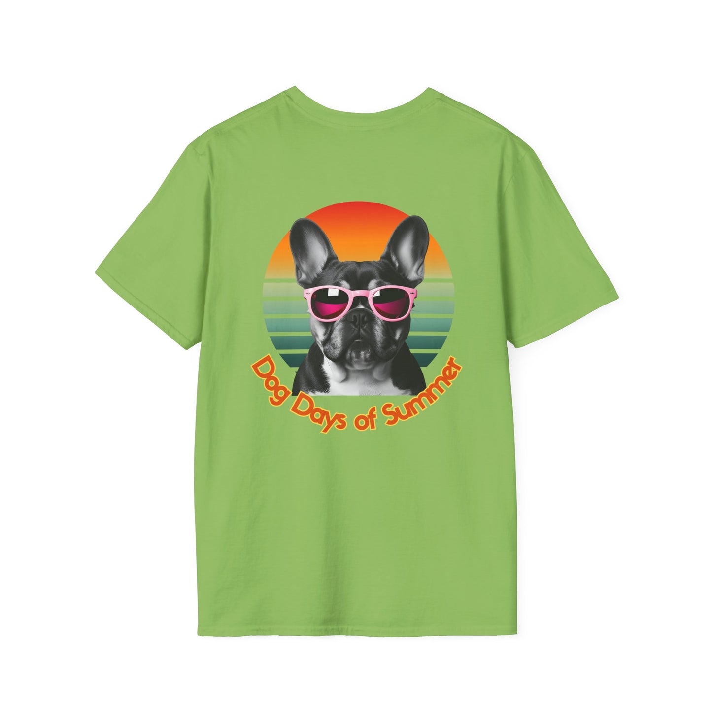 French Bulldog, Dog Days of Summer T-Shirt, Vintage Pet Tee, Summer T-Shirt, Dog Lover Gift, Unisex Graphic Tee, Animal Lovers Apparel