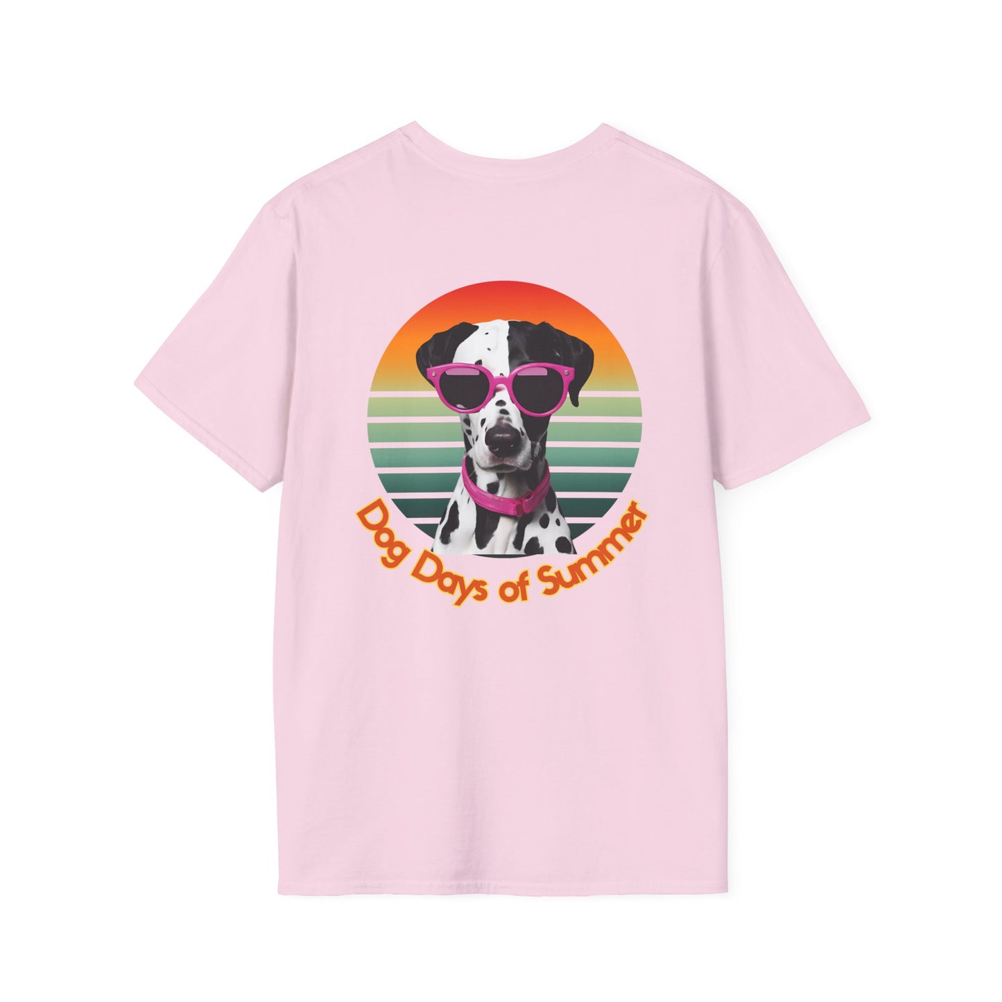 Dalmatian, Dog Days of Summer T-Shirt, Unisex Summer Tee, Pet Lover Gift, Casual Wear, Beach Vibes, Fun Dog Graphic Tee