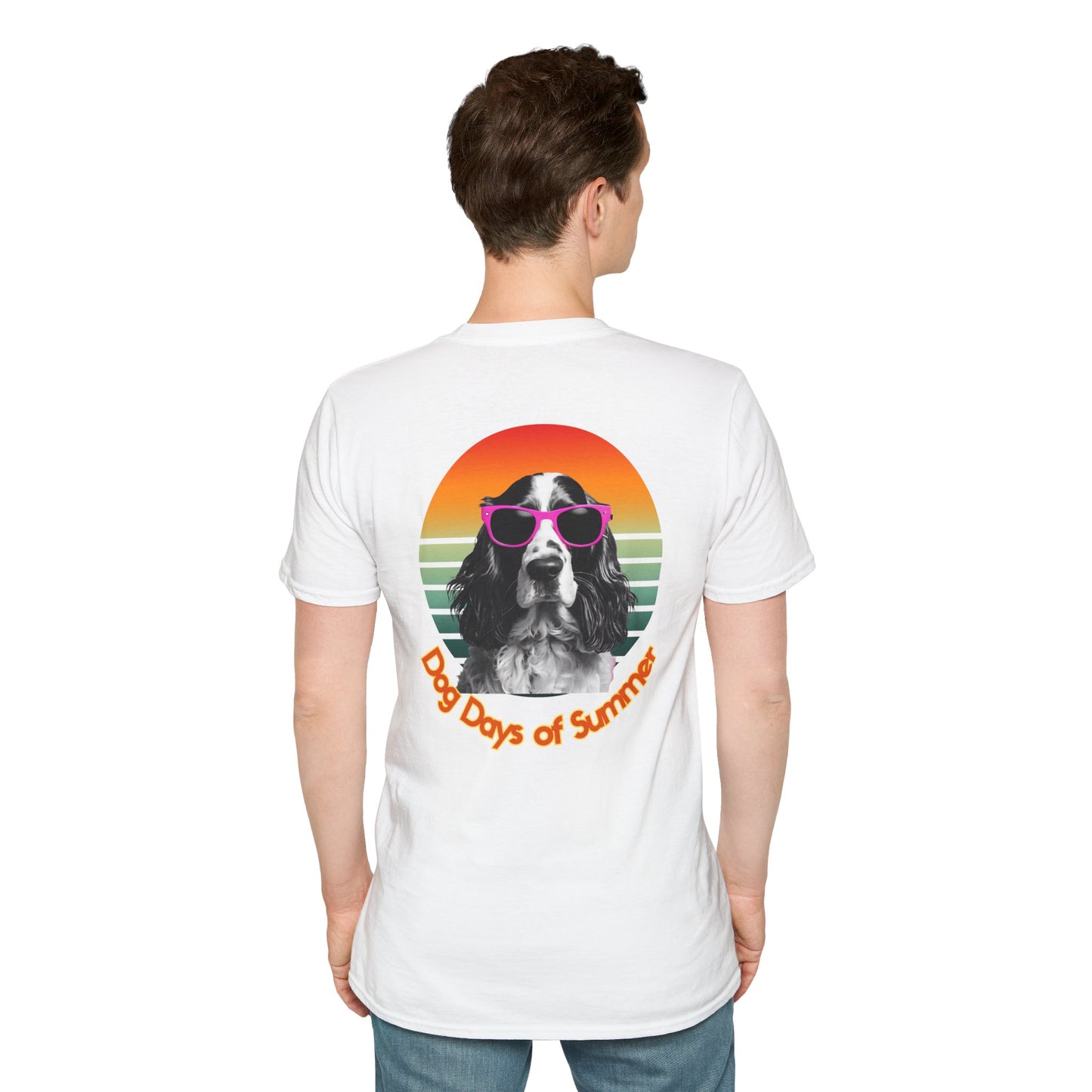 Cocker Spaniel, Dog Days of Summer Unisex T-Shirt, Casual Tee, Dog Lover Gift, Summer Apparel, Pet Lover T-Shirt, Vintage Style Shirt