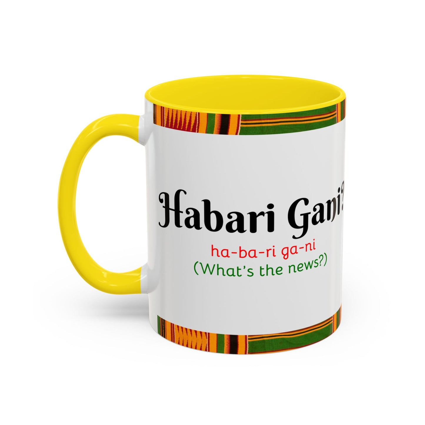 Kwanzaa Inspired Accent Coffee Mug, Vibrant African Heritage Mug, Ideal for Celebrations, Gift for Kwanzaa, Unique Everyday Use