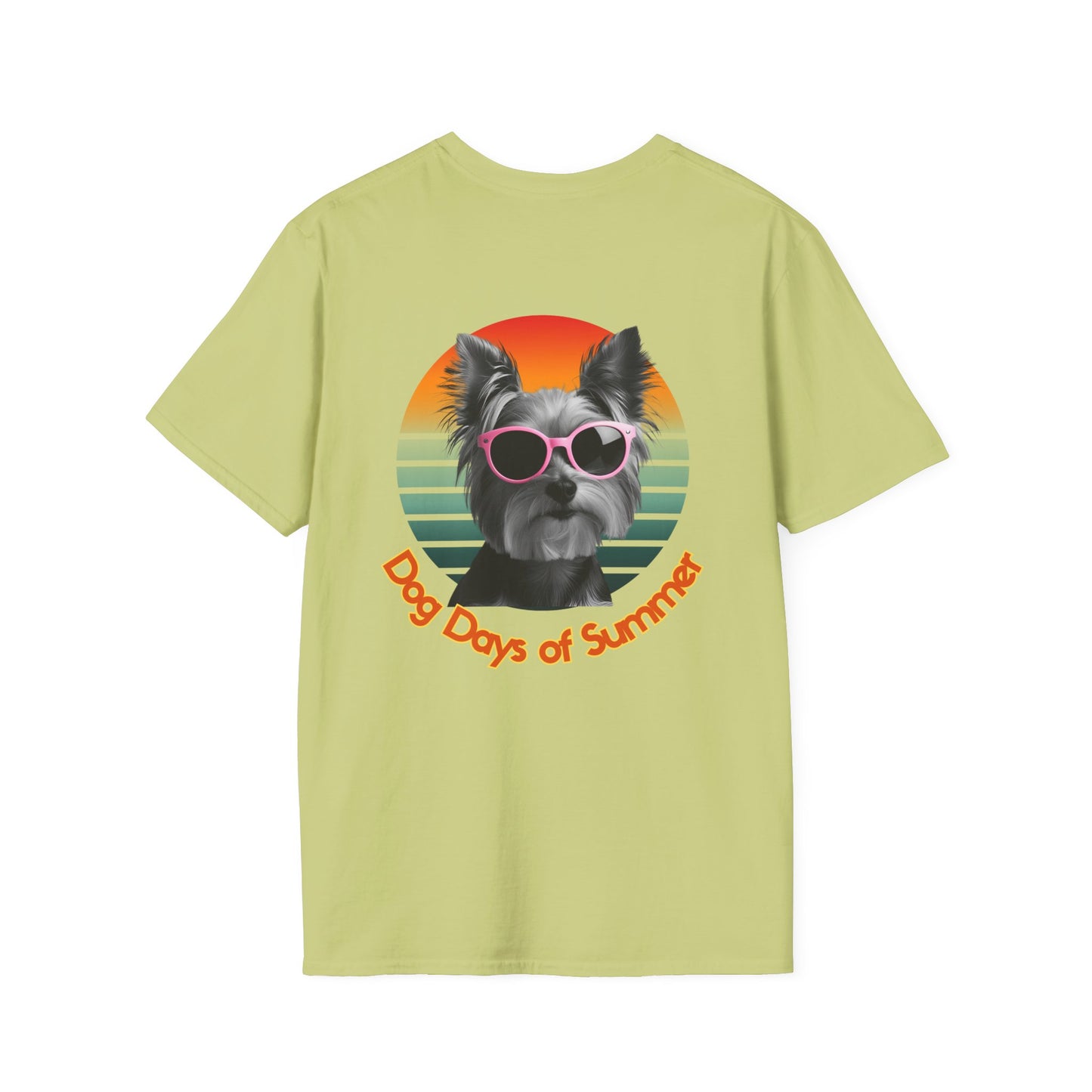 Yorkshire Terrier, Dog Days of Summer T-Shirt, Summer T-Shirt, Pet Lover Shirt, Funny Dog Tee, Unisex Graphic Tee, Dog-Themed Gift