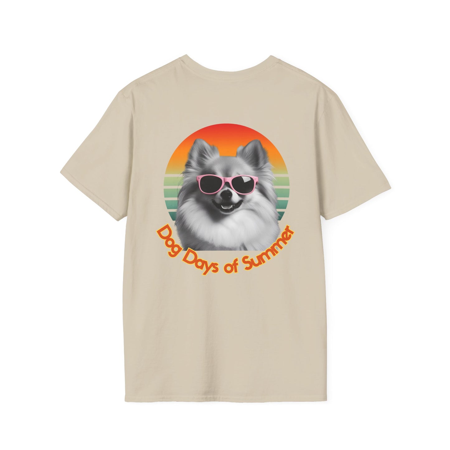 Pomeranian, Dog Days of Summer T-Shirt, Unisex Summer Tee, Dog Lover Shirt, Casual Graphic Tee, Gift for Dog Owners