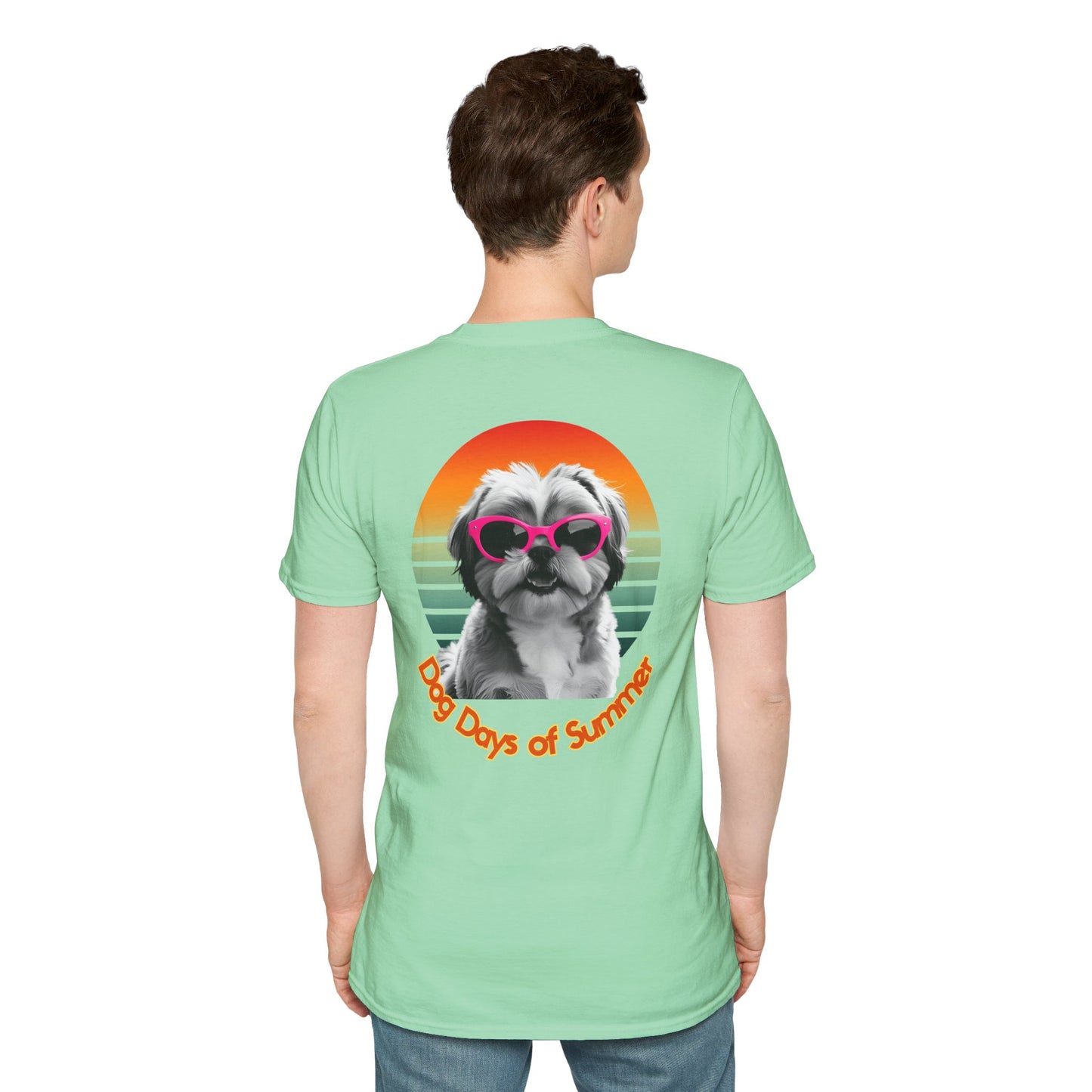 Shih Tzu, Dog Days of Summer Unisex T-Shirt, Summer Vibe Tee, Pet Lover Gift, Funny Dog Shirt, Casual Summer Wear, Cute Dog Graphic Tee