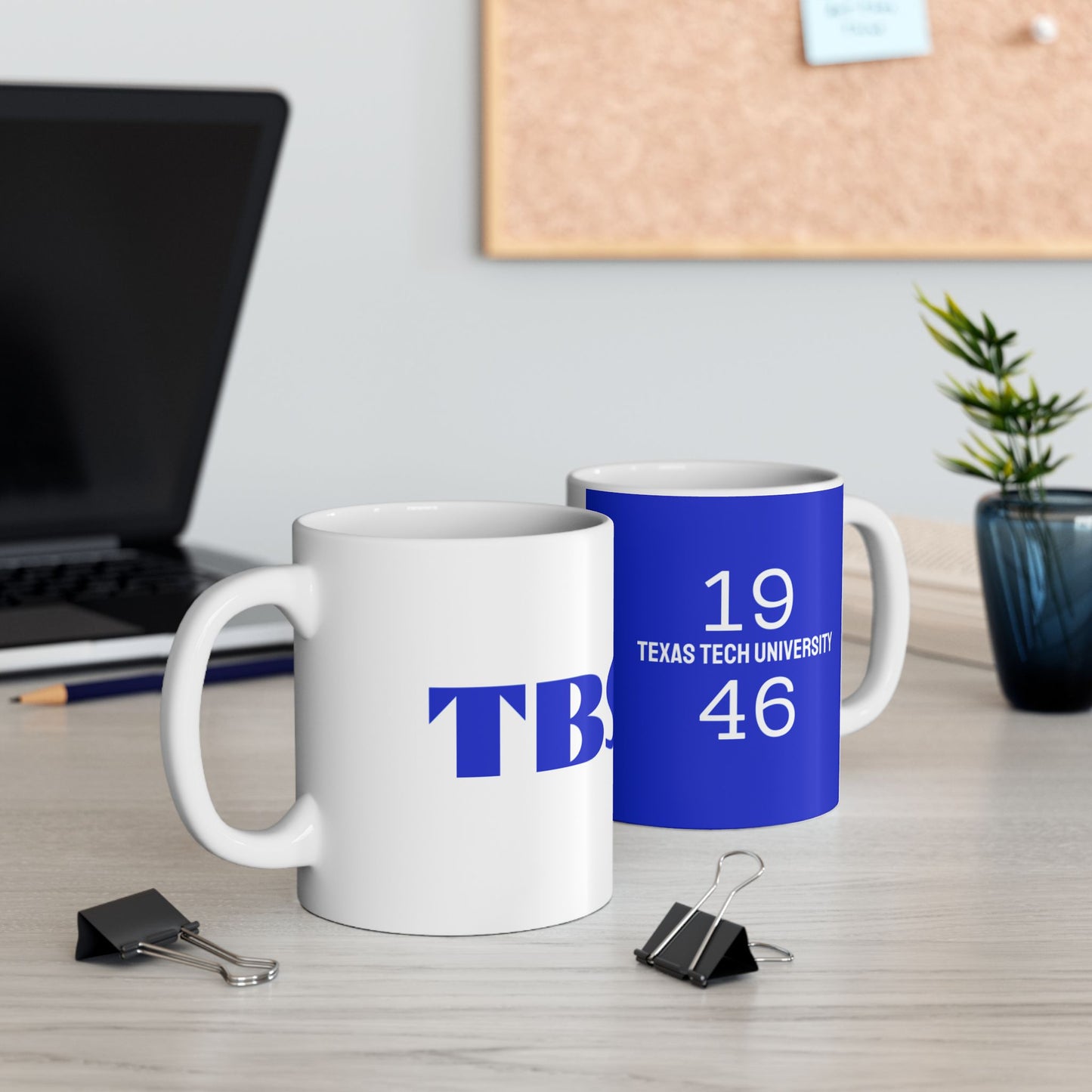 TBS Mug, Band Sorority Ceramic Mug, 1946, Texas Tech University Coffee Cup, 11oz and 15oz