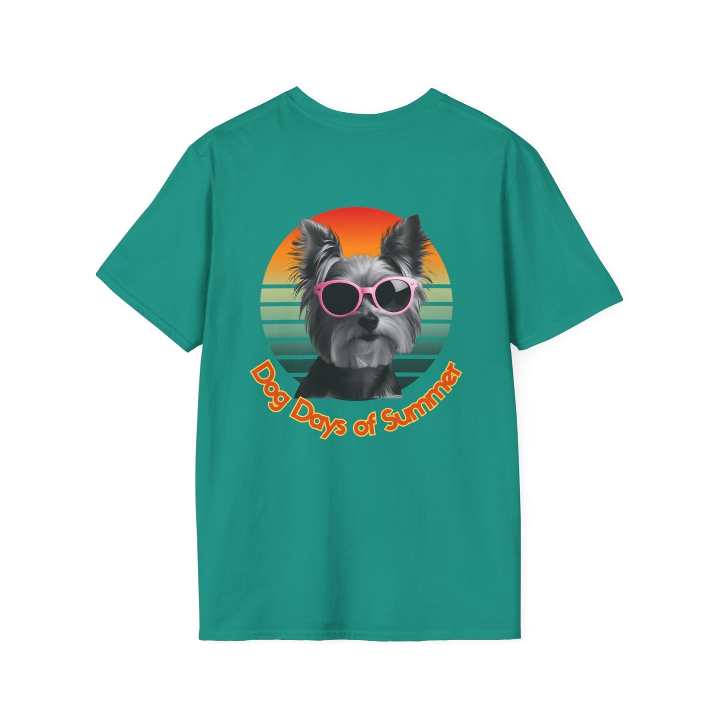 Yorkshire Terrier, Dog Days of Summer T-Shirt, Summer T-Shirt, Pet Lover Shirt, Funny Dog Tee, Unisex Graphic Tee, Dog-Themed Gift