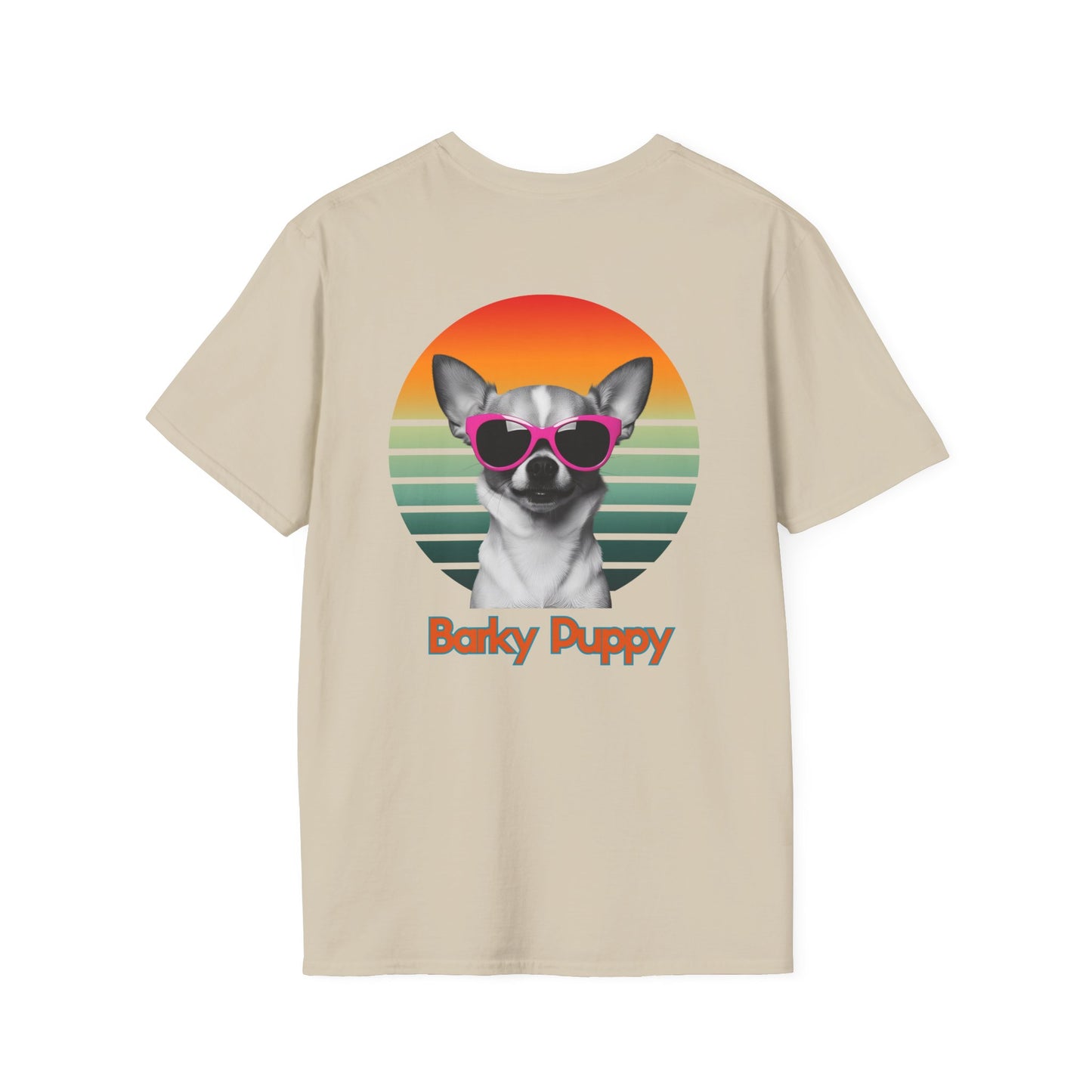 Chihuahua, Barky Puppy,  Stylish Dog Art T-Shirt, Pet Lover Gift, Summer Vibes Tee, Unisex Graphic Shirt, Cool Dog Apparel, Dog Owner Fashion
