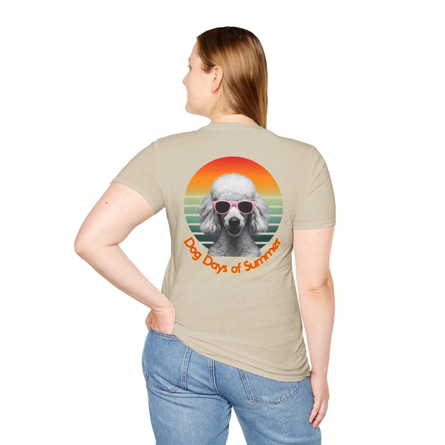 Poodle, Dog Days of Summer T-Shirt, Unisex Tee for Dog Lovers, Summer Vibe Shirt, Casual Wear, Pet Owner Gift, Comfortable Summer Apparel