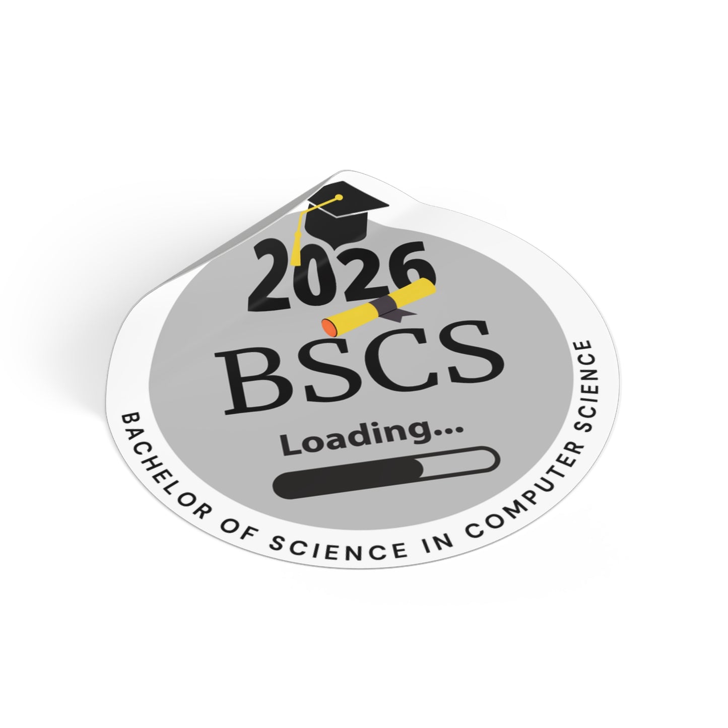 Vinyl Sticker -Vinyl Sticker - Bachelor of Science in Computer Science, c/o 2026, Future Graduate