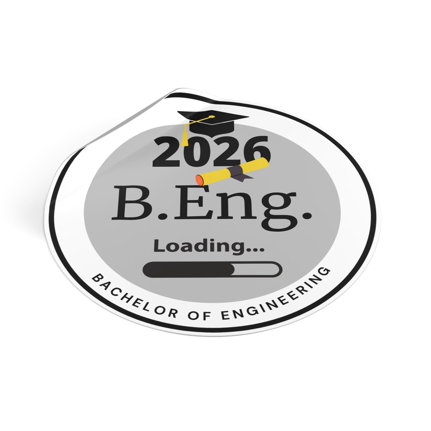 Vinyl Sticker - Bachelor of Engineering, Graduate Class of 2026, Future Graduate