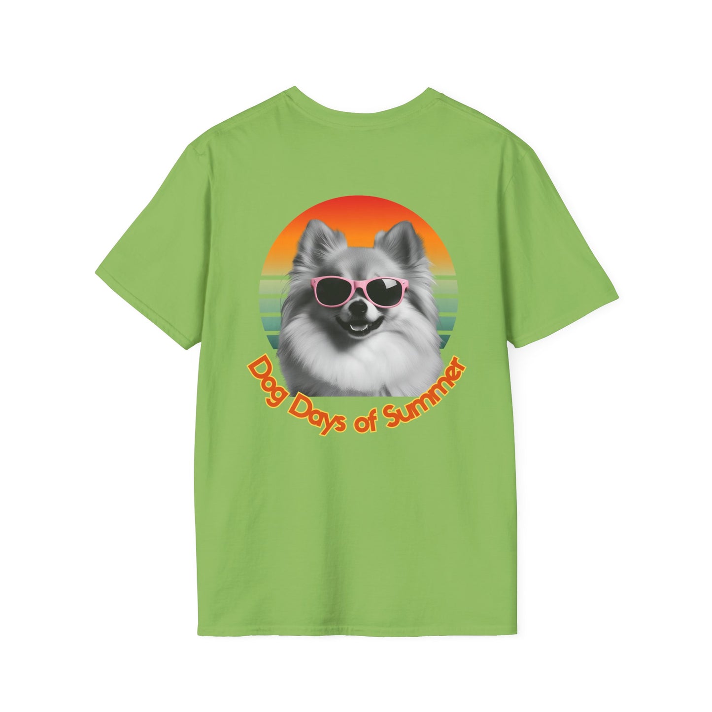 Pomeranian, Dog Days of Summer T-Shirt, Unisex Summer Tee, Dog Lover Shirt, Casual Graphic Tee, Gift for Dog Owners