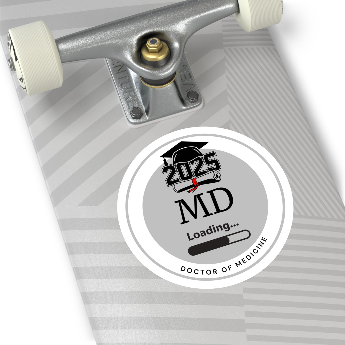 Vinyl Sticker - MD Sticker, Doctor of Medicine, Future Doctor, Graduation Loading