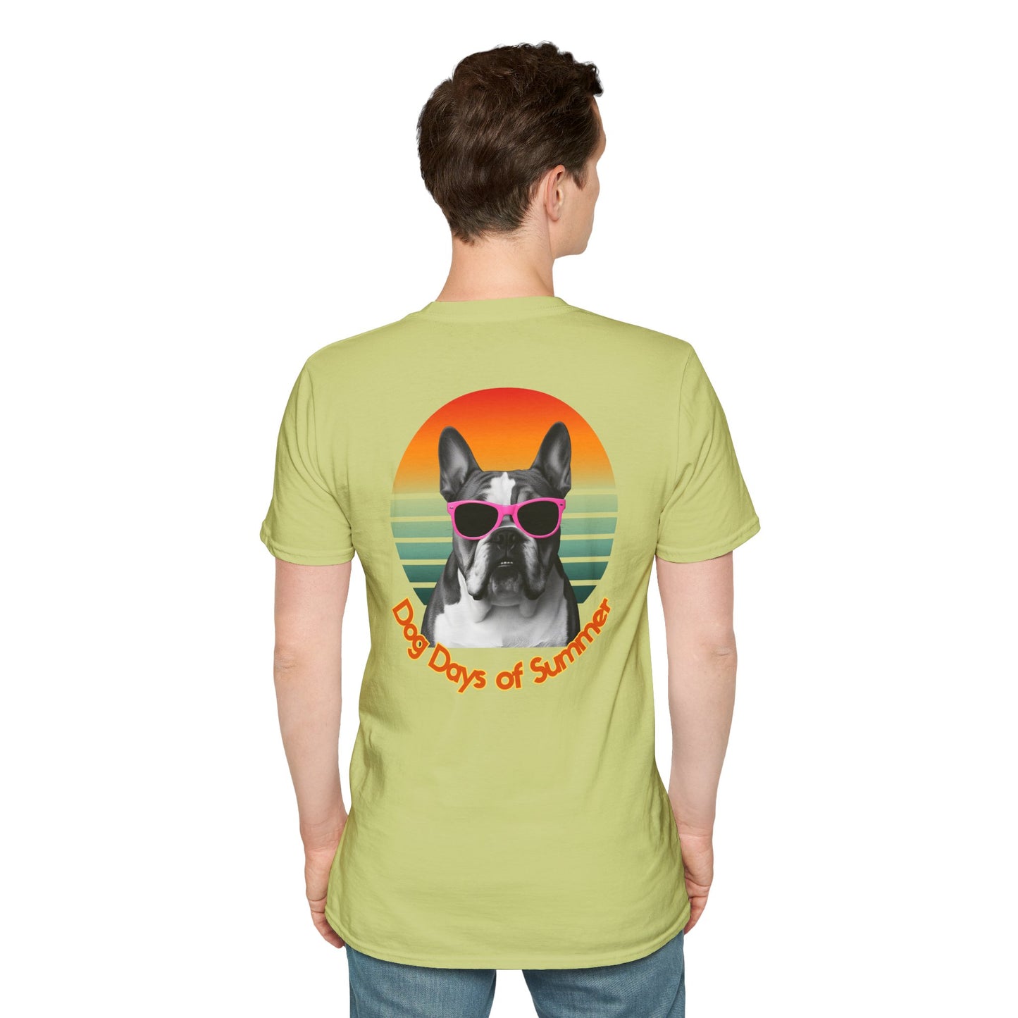 Bulldog, Dog Days of Summer T-Shirt, Summer Tee, Dog Lover Gift, Funny Dog Shirt, Pets Apparel, Summer Outfit, Casual Wear