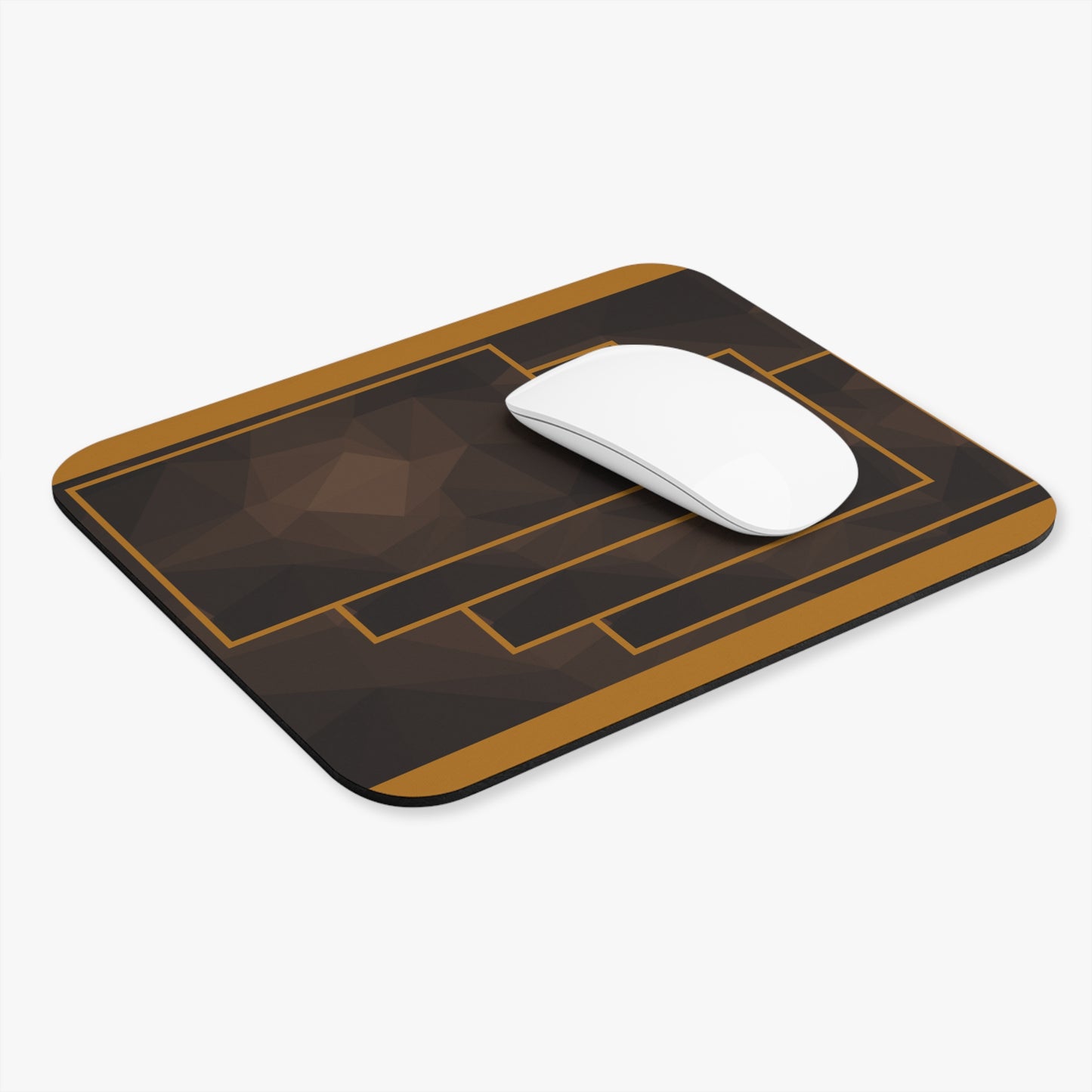 D9 Fraternity Inspired- IOTA: Mouse Pad - Brown and Gold