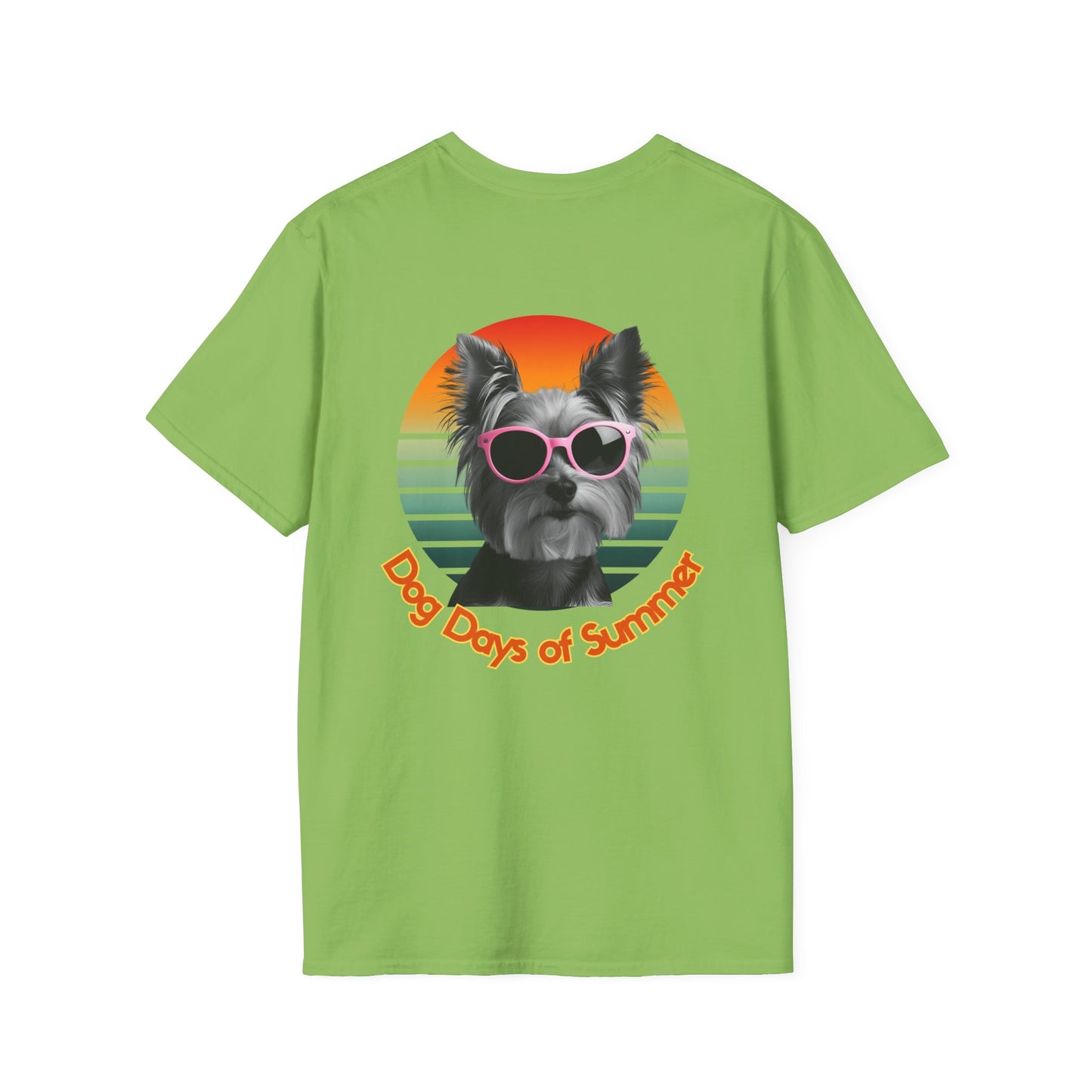 Yorkshire Terrier, Dog Days of Summer T-Shirt, Summer T-Shirt, Pet Lover Shirt, Funny Dog Tee, Unisex Graphic Tee, Dog-Themed Gift