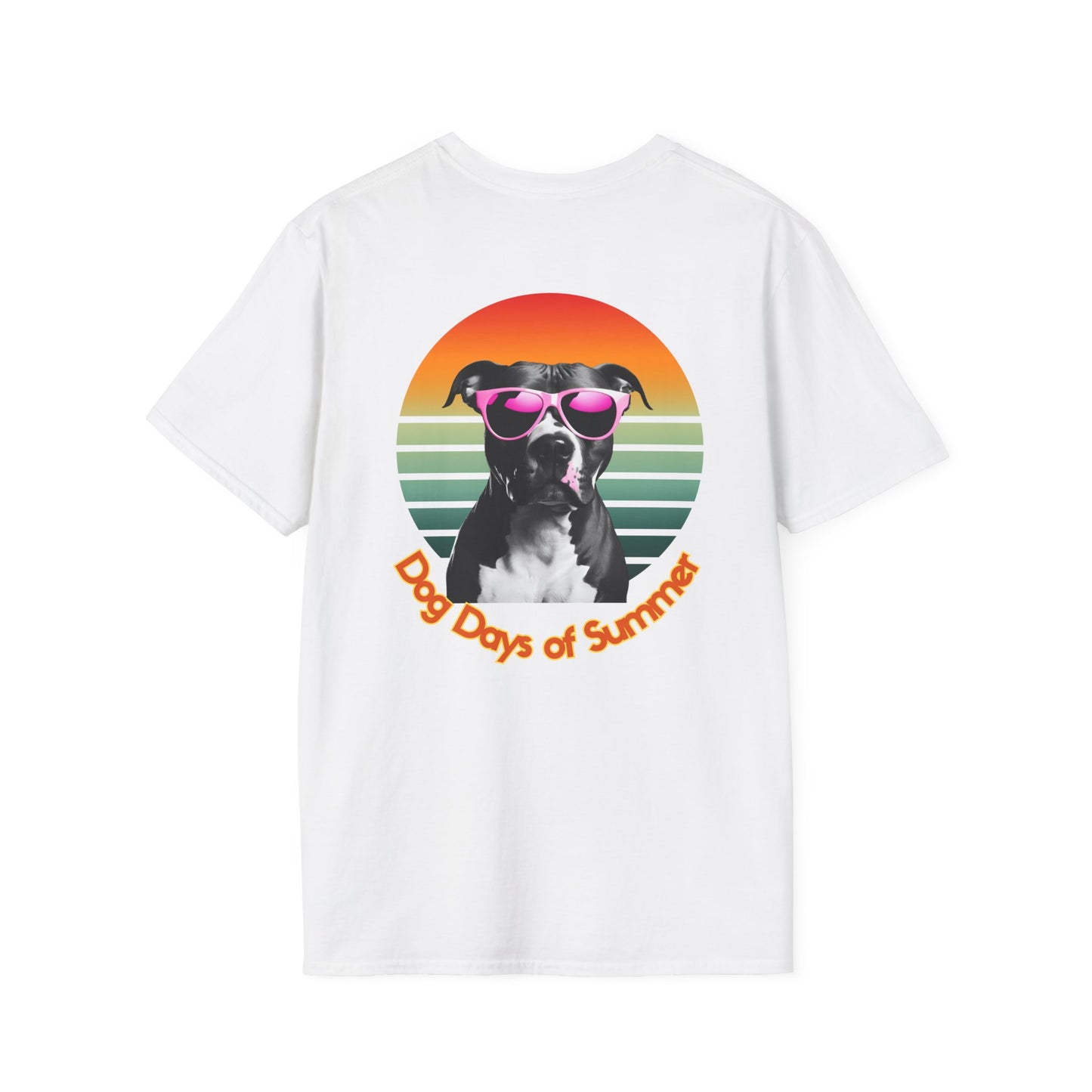 Pit Bull, Dog Days of Summer T-Shirt, Unisex Tee, Summer Vibe Shirt, Dog Lover Gift, Fun Graphic T-Shirt, Pet Themed Apparel