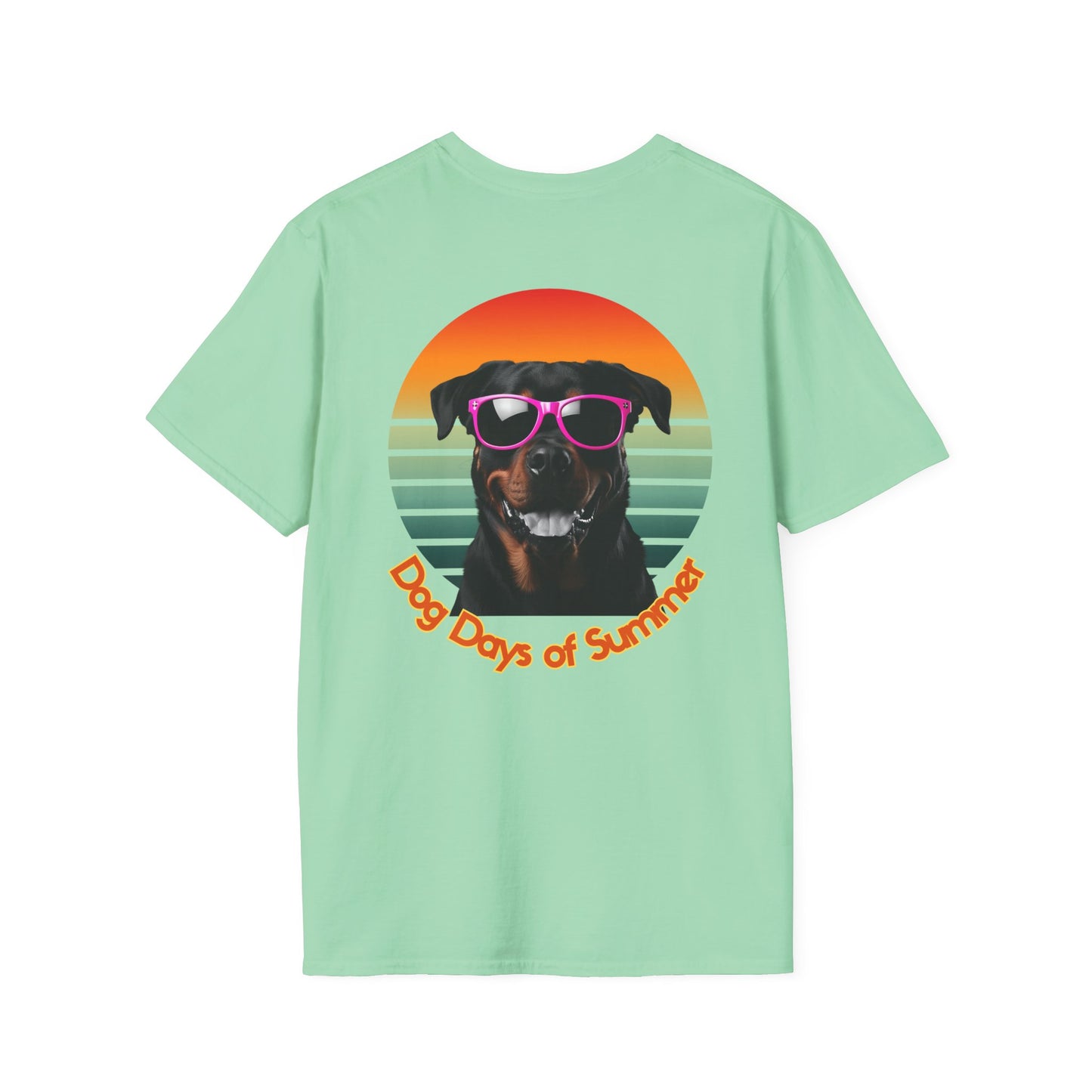 Rottweiler, Dog Days of Summer Unisex T-Shirt, Cute Pet Shirt, Summer Tee, Dog Lover Gift, Fun and Relaxed Style, Graphic Tee