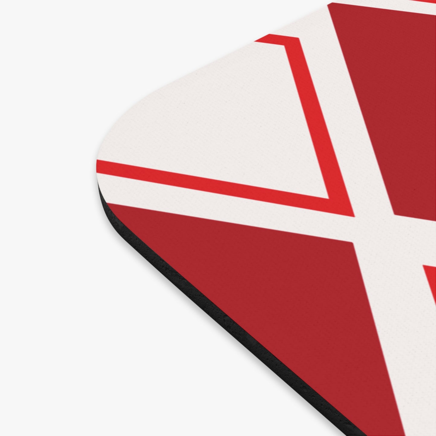 D9 Fraternity Inspired- KAPPA: Mouse Pad - Red and White Diamond Pattern