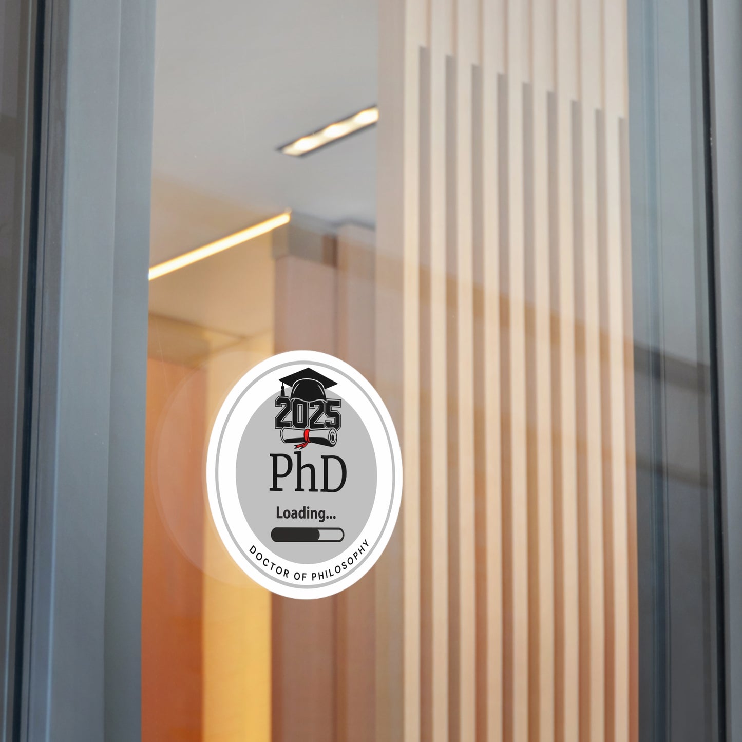Vinyl Sticker - PhD Sticker, Doctor of Philosophy, Future Doctor, Graduation Loading