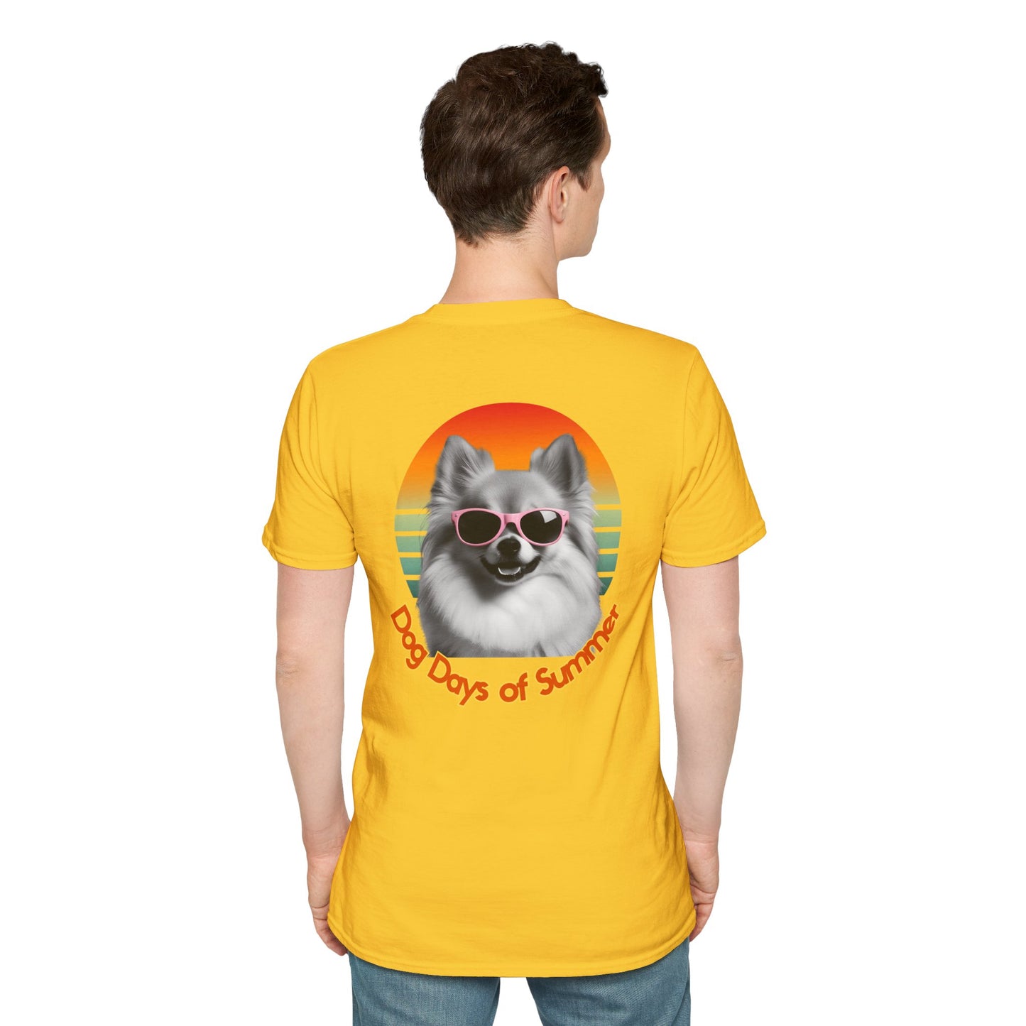 Pomeranian, Dog Days of Summer T-Shirt, Unisex Summer Tee, Dog Lover Shirt, Casual Graphic Tee, Gift for Dog Owners