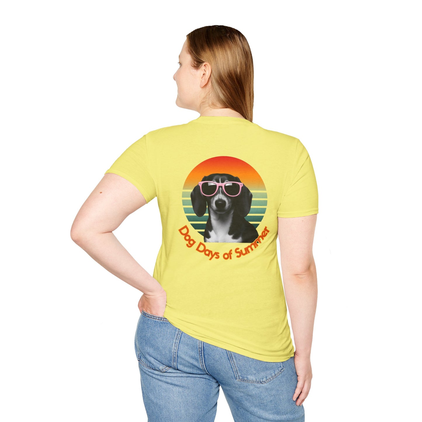 Dachshund, Summer Dog Days Unisex T-Shirt, Pet Lover Gift, Cute Dog T-Shirt, Summer Vibe Apparel, Fun Outdoor Shirt