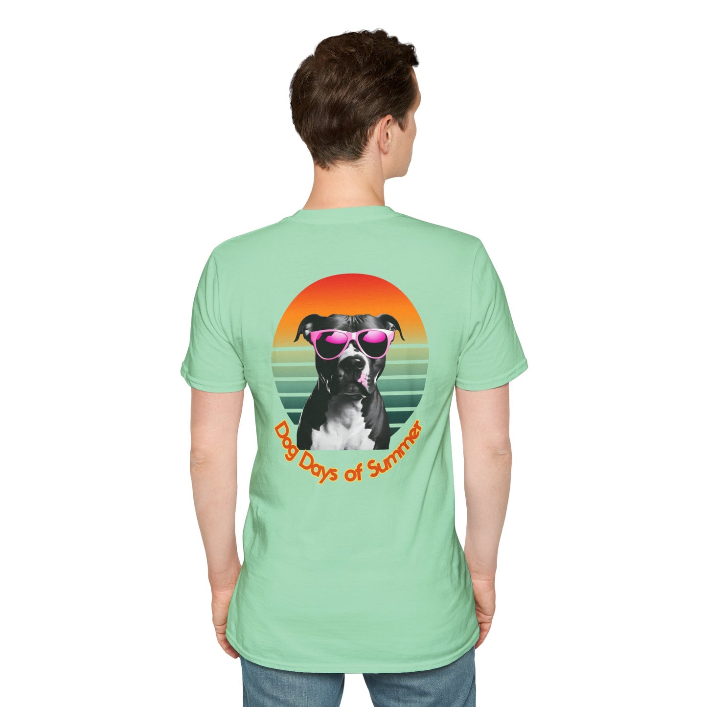 Pit Bull, Dog Days of Summer T-Shirt, Unisex Tee, Summer Vibe Shirt, Dog Lover Gift, Fun Graphic T-Shirt, Pet Themed Apparel
