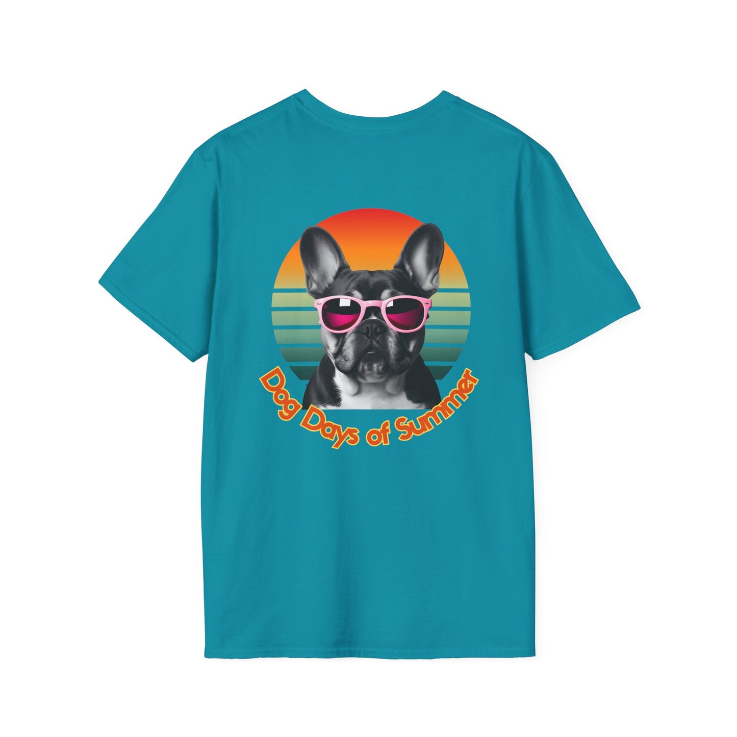 French Bulldog, Dog Days of Summer T-Shirt, Vintage Pet Tee, Summer T-Shirt, Dog Lover Gift, Unisex Graphic Tee, Animal Lovers Apparel
