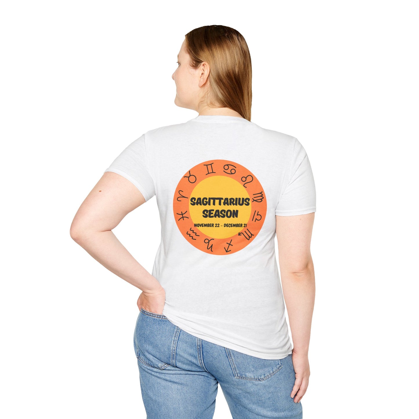Sagittarius Season Zodiac T-Shirt - Unisex Softstyle Tee
