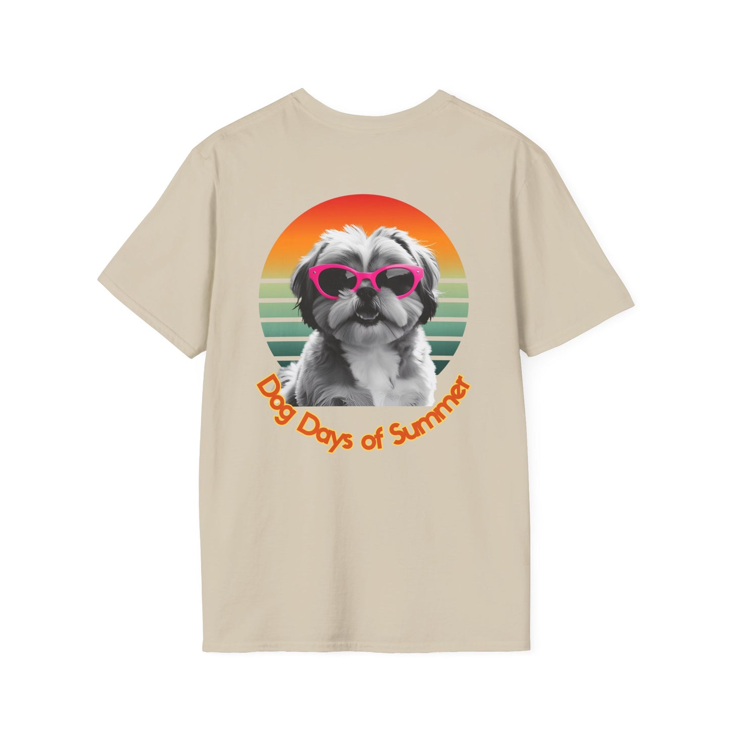 Shih Tzu, Dog Days of Summer Unisex T-Shirt, Summer Vibe Tee, Pet Lover Gift, Funny Dog Shirt, Casual Summer Wear, Cute Dog Graphic Tee