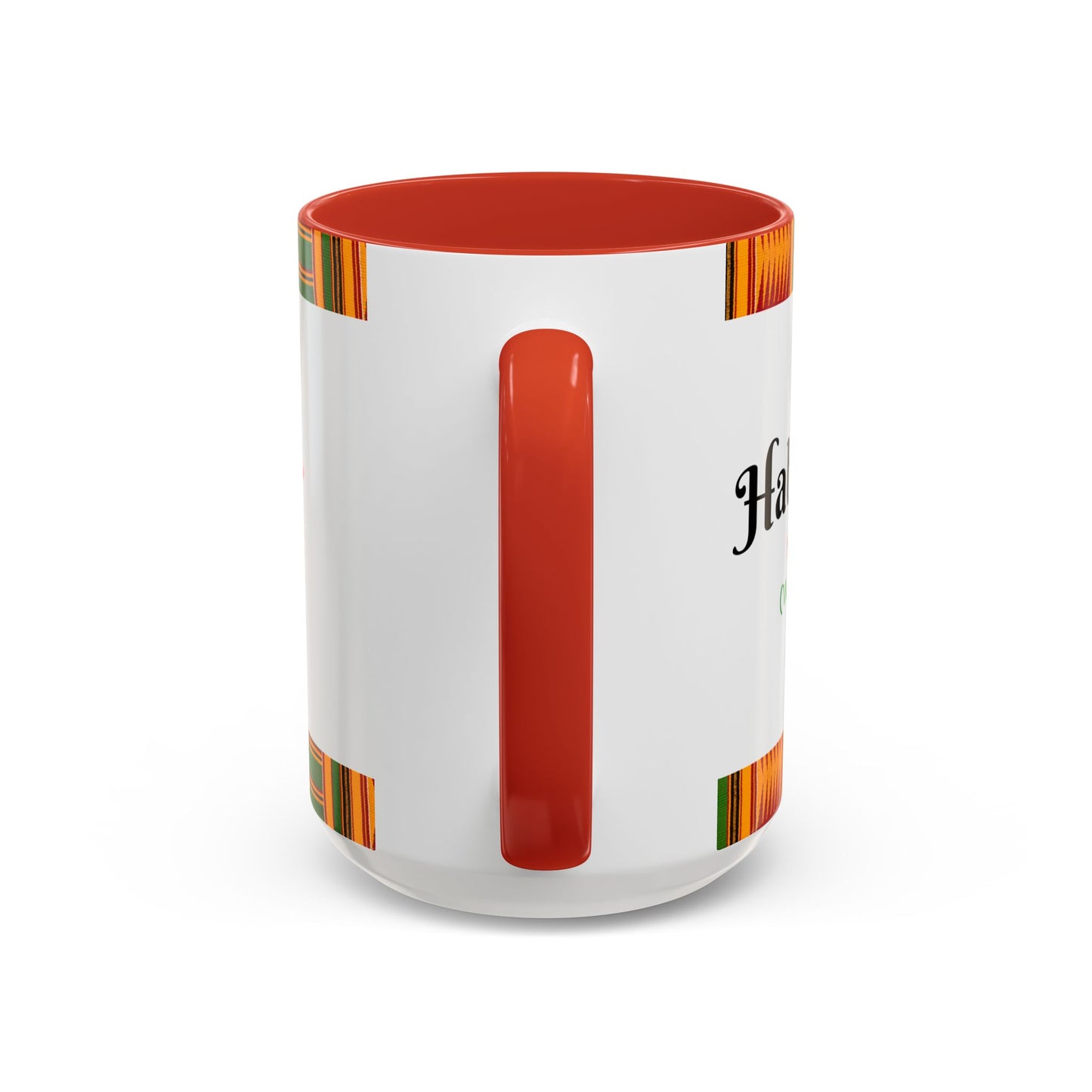Kwanzaa Inspired Accent Coffee Mug, Vibrant African Heritage Mug, Ideal for Celebrations, Gift for Kwanzaa, Unique Everyday Use