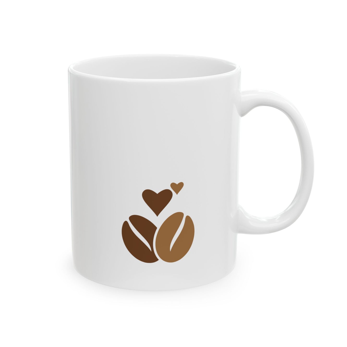Coffee Lovers Ceramic Mug, (11oz, 15oz) - Cafe, Latte, Espresso, Cappuccino, Gift for Baristas, Birthday Present, Kitchen Decor, Christmas