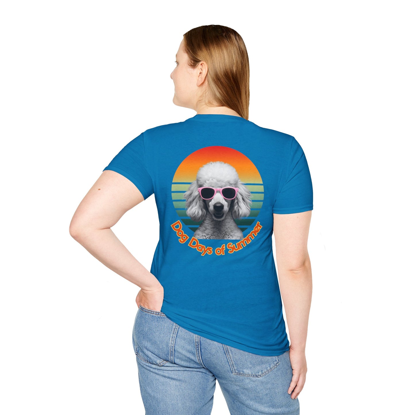 Poodle, Dog Days of Summer T-Shirt, Unisex Tee for Dog Lovers, Summer Vibe Shirt, Casual Wear, Pet Owner Gift, Comfortable Summer Apparel