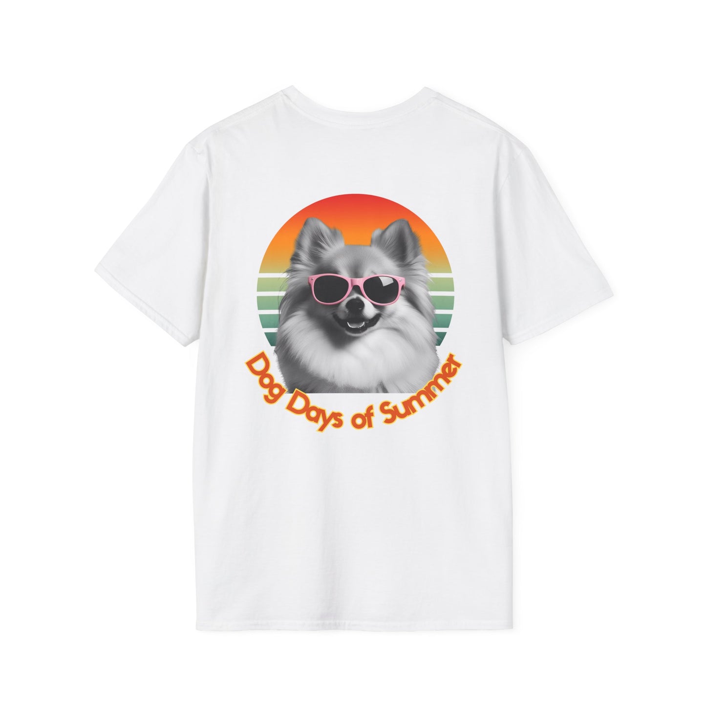 Pomeranian, Dog Days of Summer T-Shirt, Unisex Summer Tee, Dog Lover Shirt, Casual Graphic Tee, Gift for Dog Owners