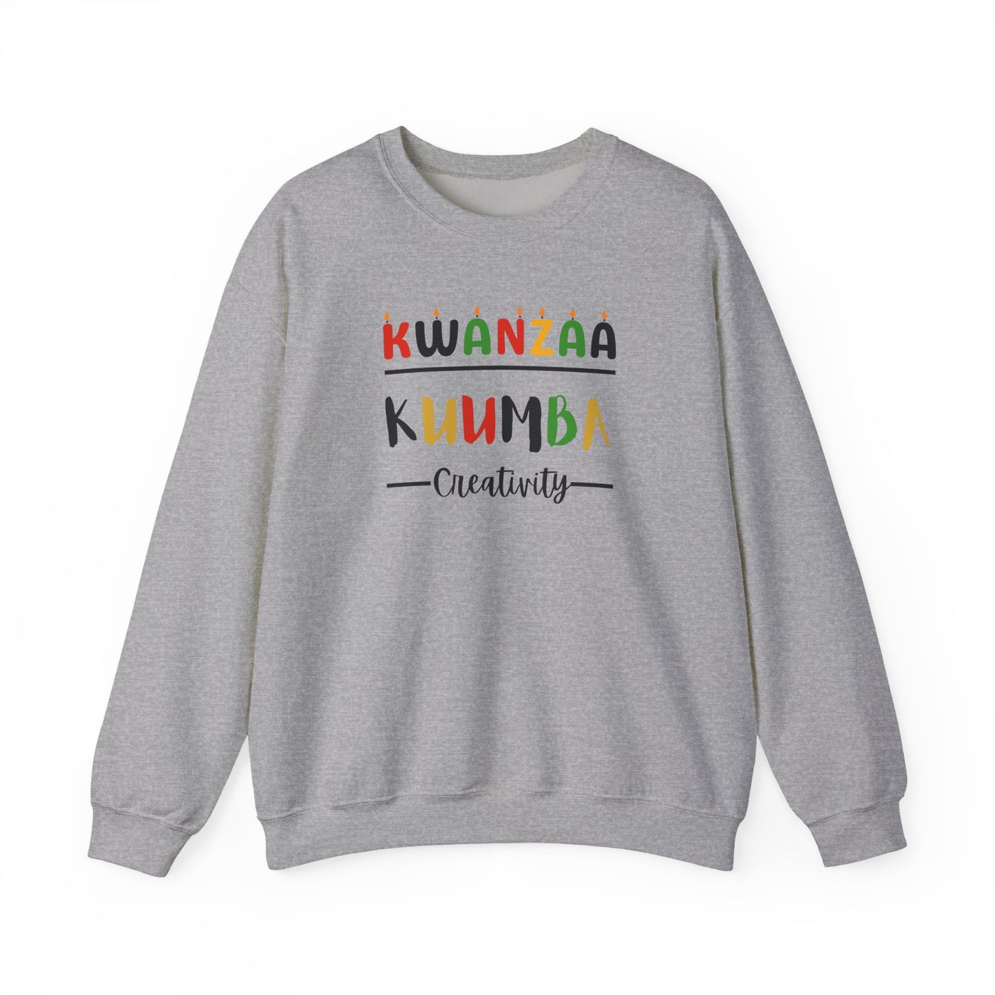 Kuumba, Kwanzaa Unity Sweatshirt - Cozy Crewneck, Unisex Gift, Celebratory Apparel, Holiday Sweater, Unity Message