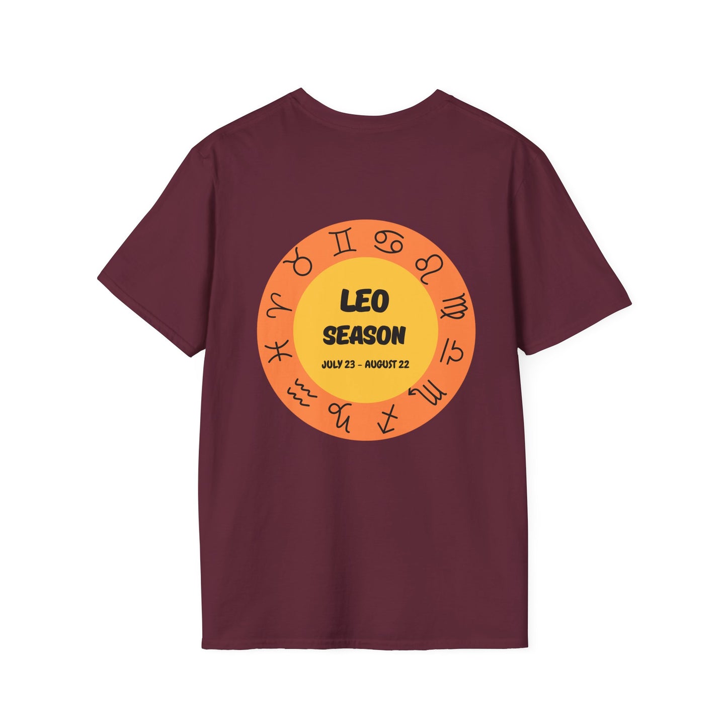 Leo Season Zodiac T-Shirt - Unisex Softstyle Tee