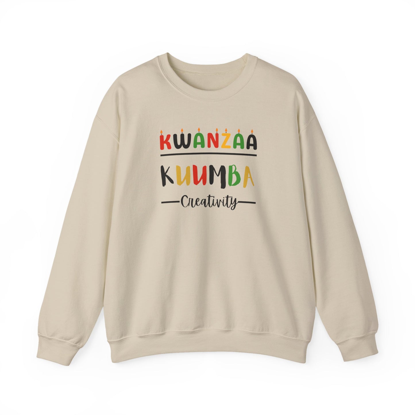 Kuumba, Kwanzaa Unity Sweatshirt - Cozy Crewneck, Unisex Gift, Celebratory Apparel, Holiday Sweater, Unity Message