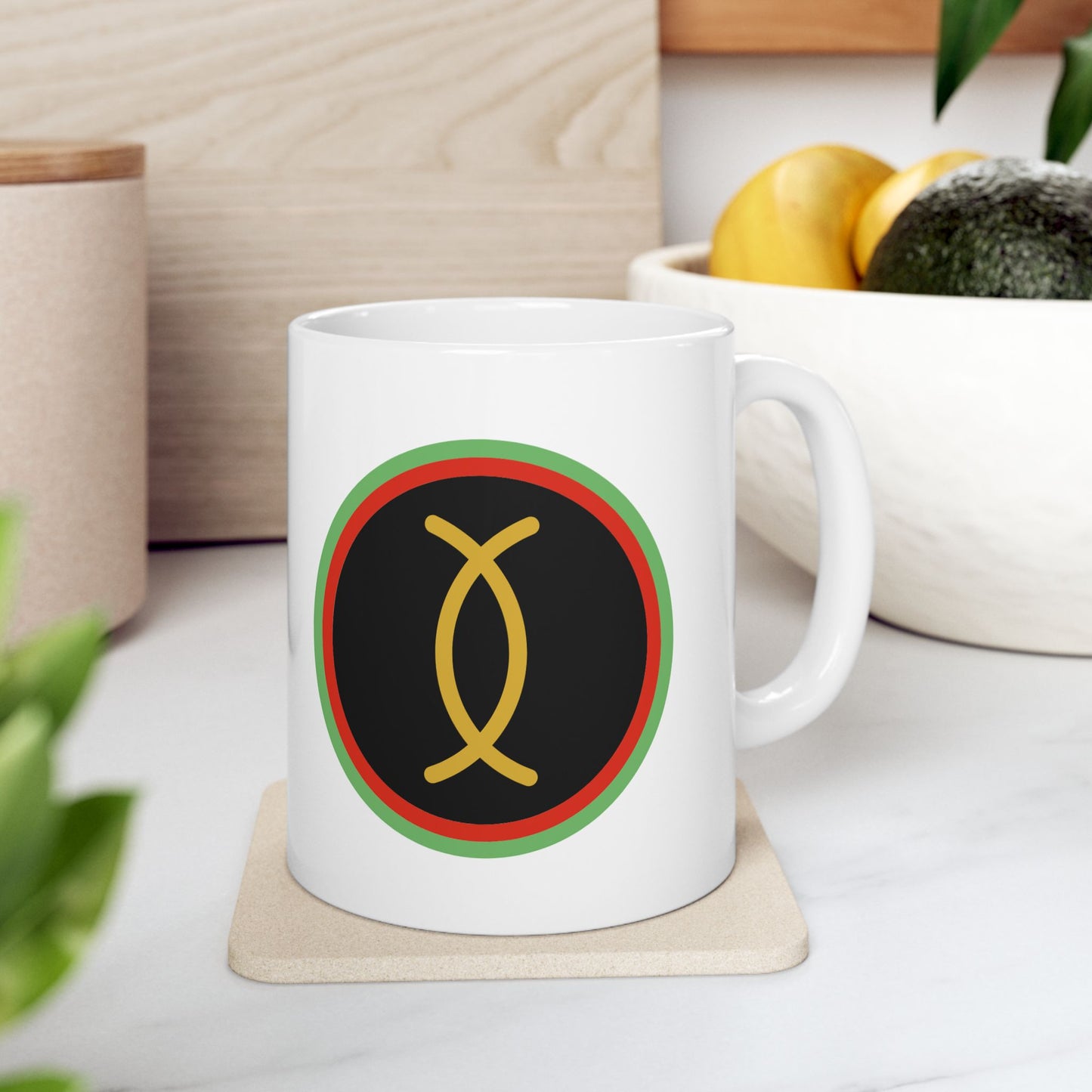 Ujamaa, Kwanzaa Celebration Mug, Festive Ceramic Cup, Holiday Drinkware, Unique Gift, 11oz