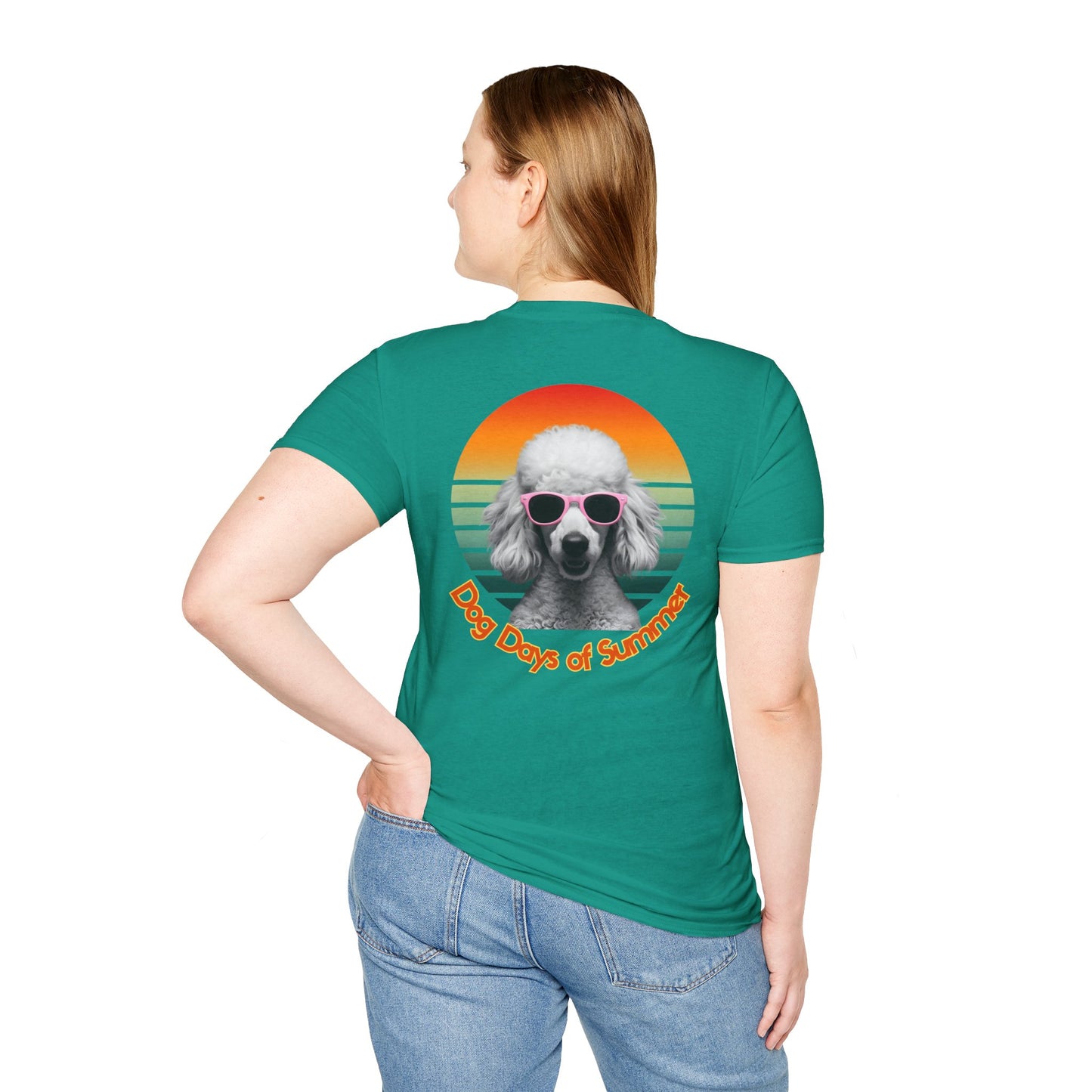Poodle, Dog Days of Summer T-Shirt, Unisex Tee for Dog Lovers, Summer Vibe Shirt, Casual Wear, Pet Owner Gift, Comfortable Summer Apparel