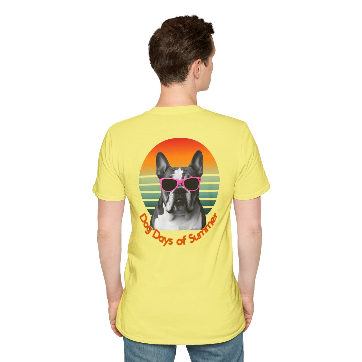Bulldog, Dog Days of Summer T-Shirt, Summer Tee, Dog Lover Gift, Funny Dog Shirt, Pets Apparel, Summer Outfit, Casual Wear