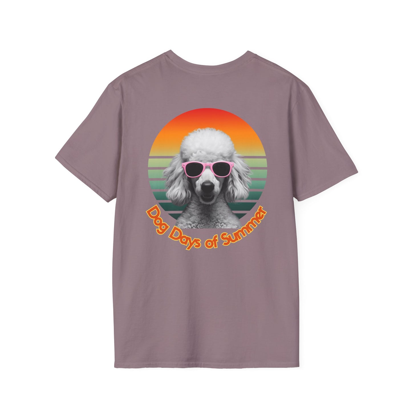 Poodle, Dog Days of Summer T-Shirt, Unisex Tee for Dog Lovers, Summer Vibe Shirt, Casual Wear, Pet Owner Gift, Comfortable Summer Apparel