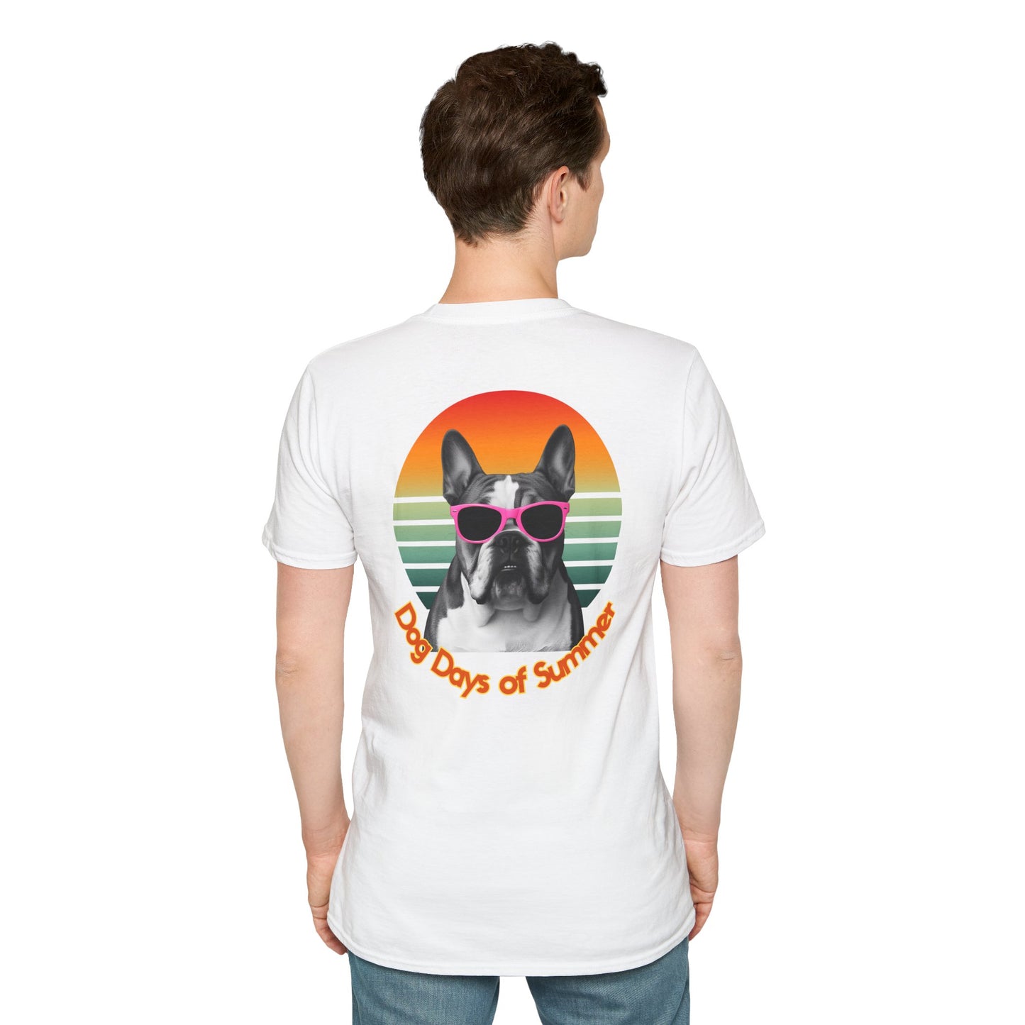 Bulldog, Dog Days of Summer T-Shirt, Summer Tee, Dog Lover Gift, Funny Dog Shirt, Pets Apparel, Summer Outfit, Casual Wear