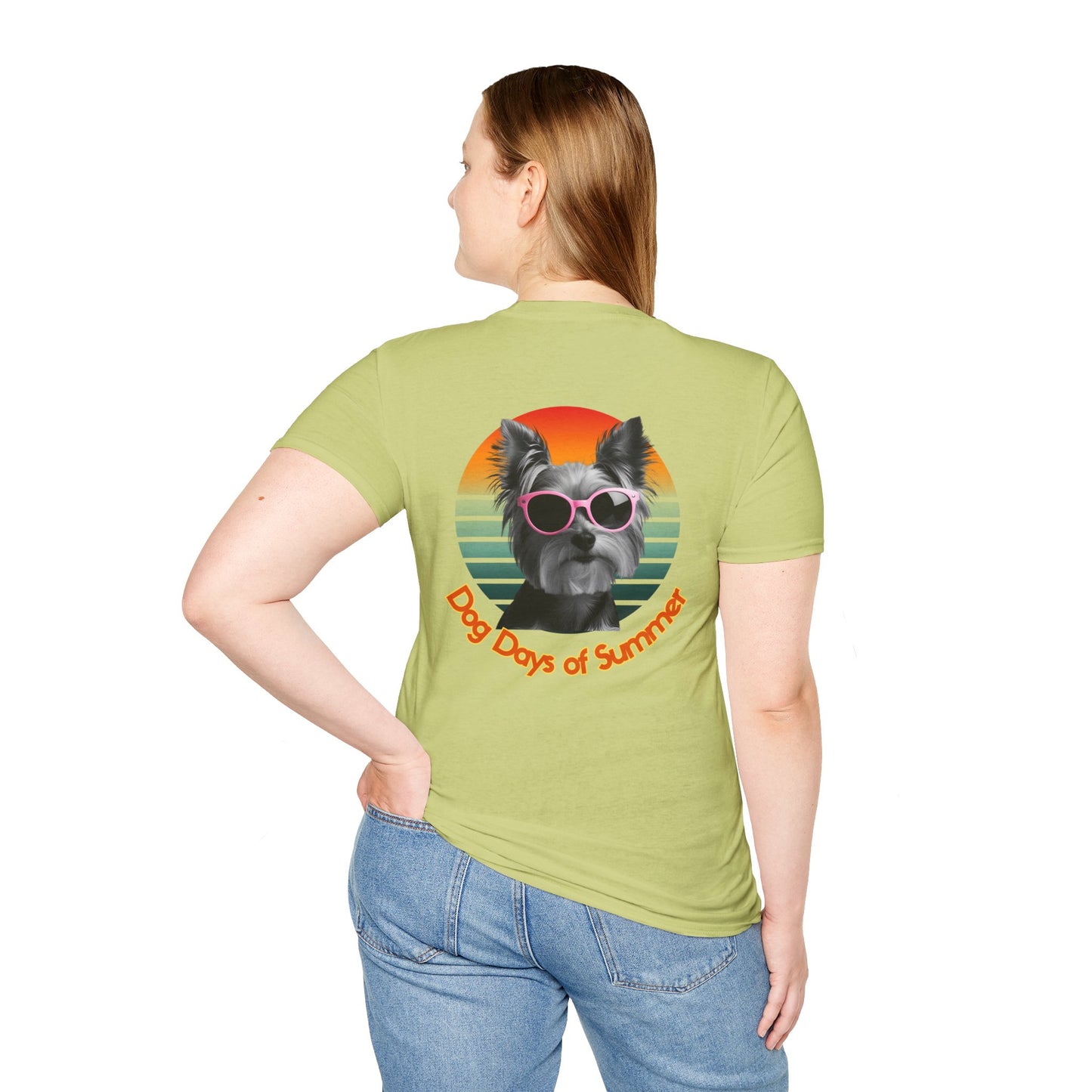Yorkshire Terrier, Dog Days of Summer T-Shirt, Summer T-Shirt, Pet Lover Shirt, Funny Dog Tee, Unisex Graphic Tee, Dog-Themed Gift
