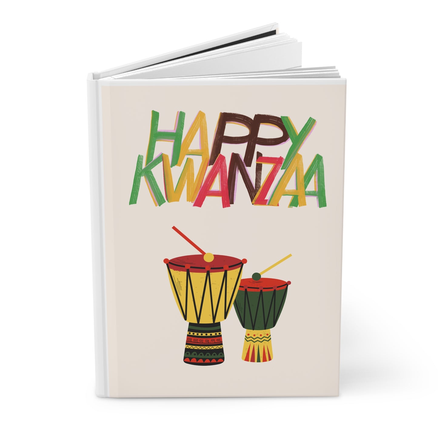 Kwanzaa IV. Hardcover Journal, Holiday Journal for Reflection, Motivational Notebook, Gift for Writers, Black History Celebrations, Kwanzaa Gift