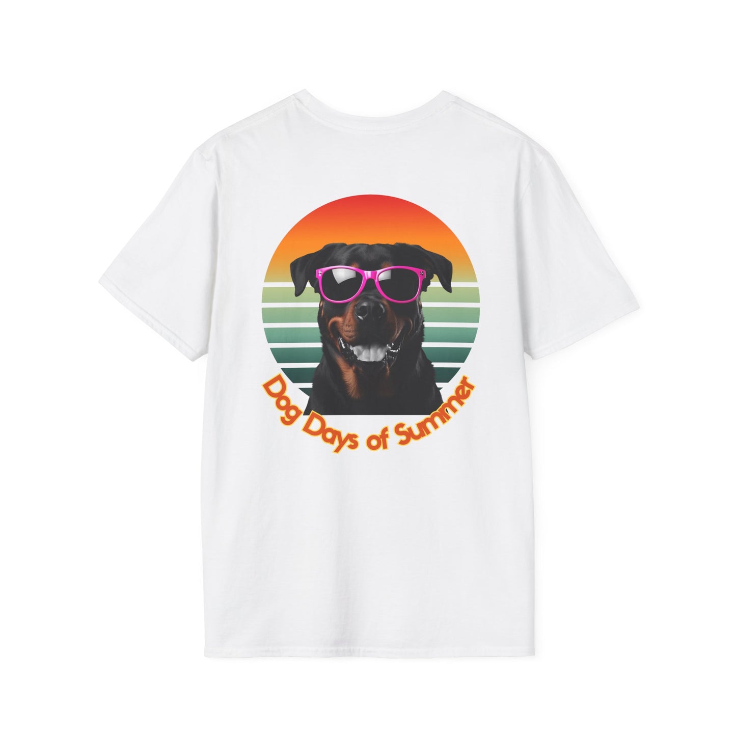 Rottweiler, Dog Days of Summer Unisex T-Shirt, Cute Pet Shirt, Summer Tee, Dog Lover Gift, Fun and Relaxed Style, Graphic Tee