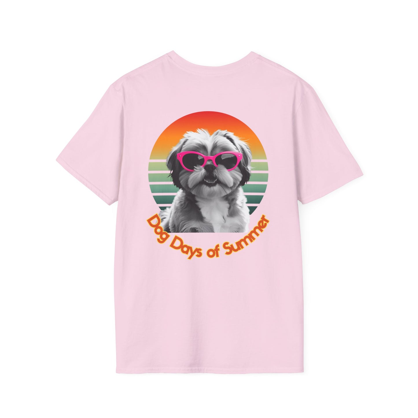 Shih Tzu, Dog Days of Summer Unisex T-Shirt, Summer Vibe Tee, Pet Lover Gift, Funny Dog Shirt, Casual Summer Wear, Cute Dog Graphic Tee